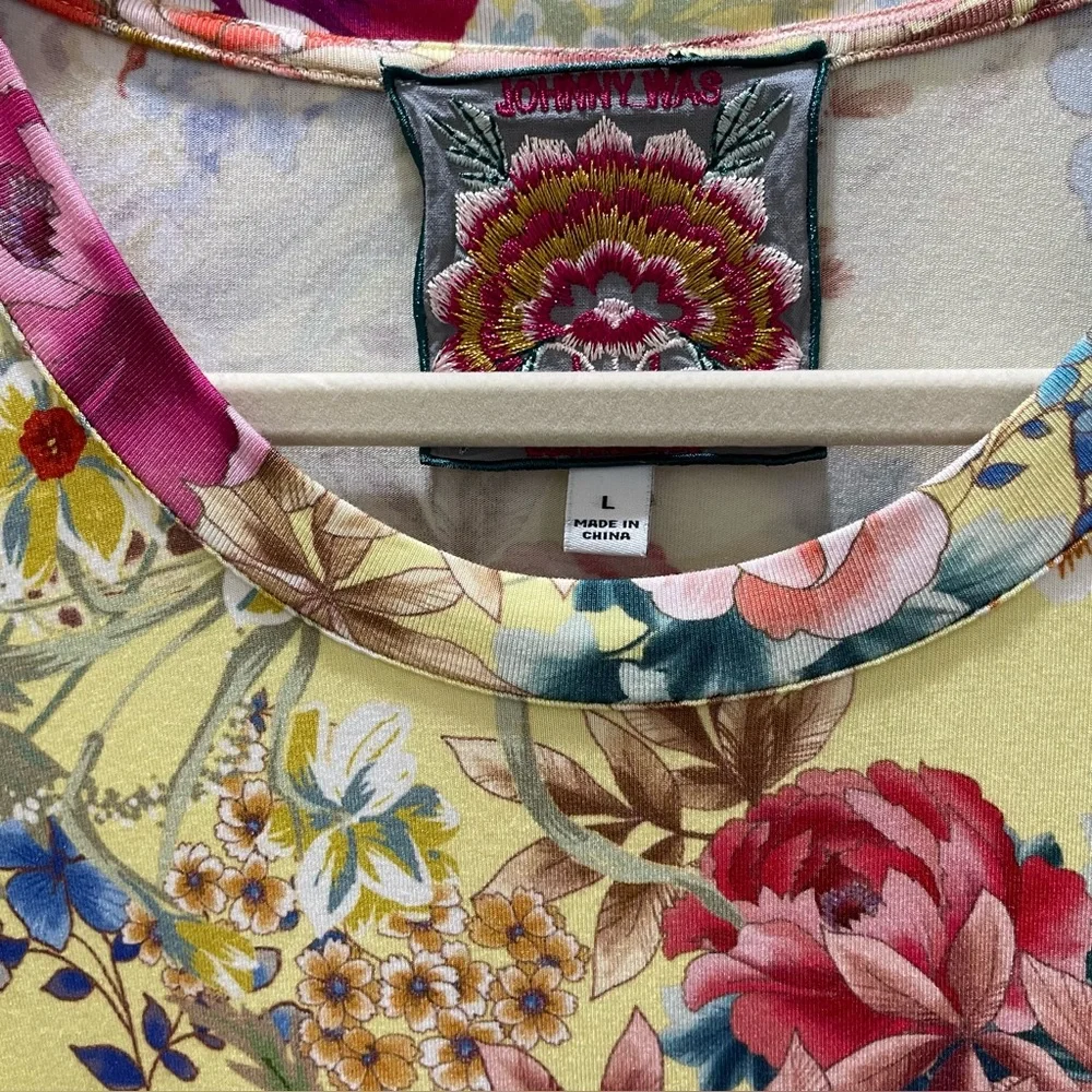 Johnny Was Short Sleeve Crew Neck Tee - Picture 5 of 6